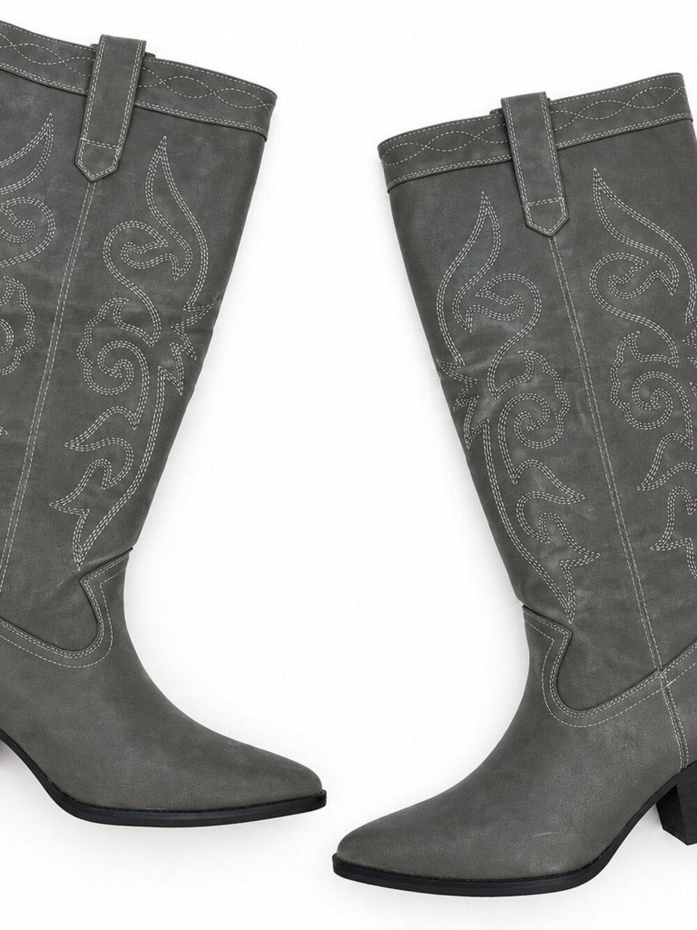 Oasis Society Gray Western Cowboy Boots – Size 8 🤠🩶
